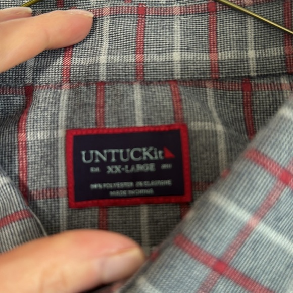 UNTUCKit Gunther style XXL Regular Fit plaid button done - Picture 4 of 5